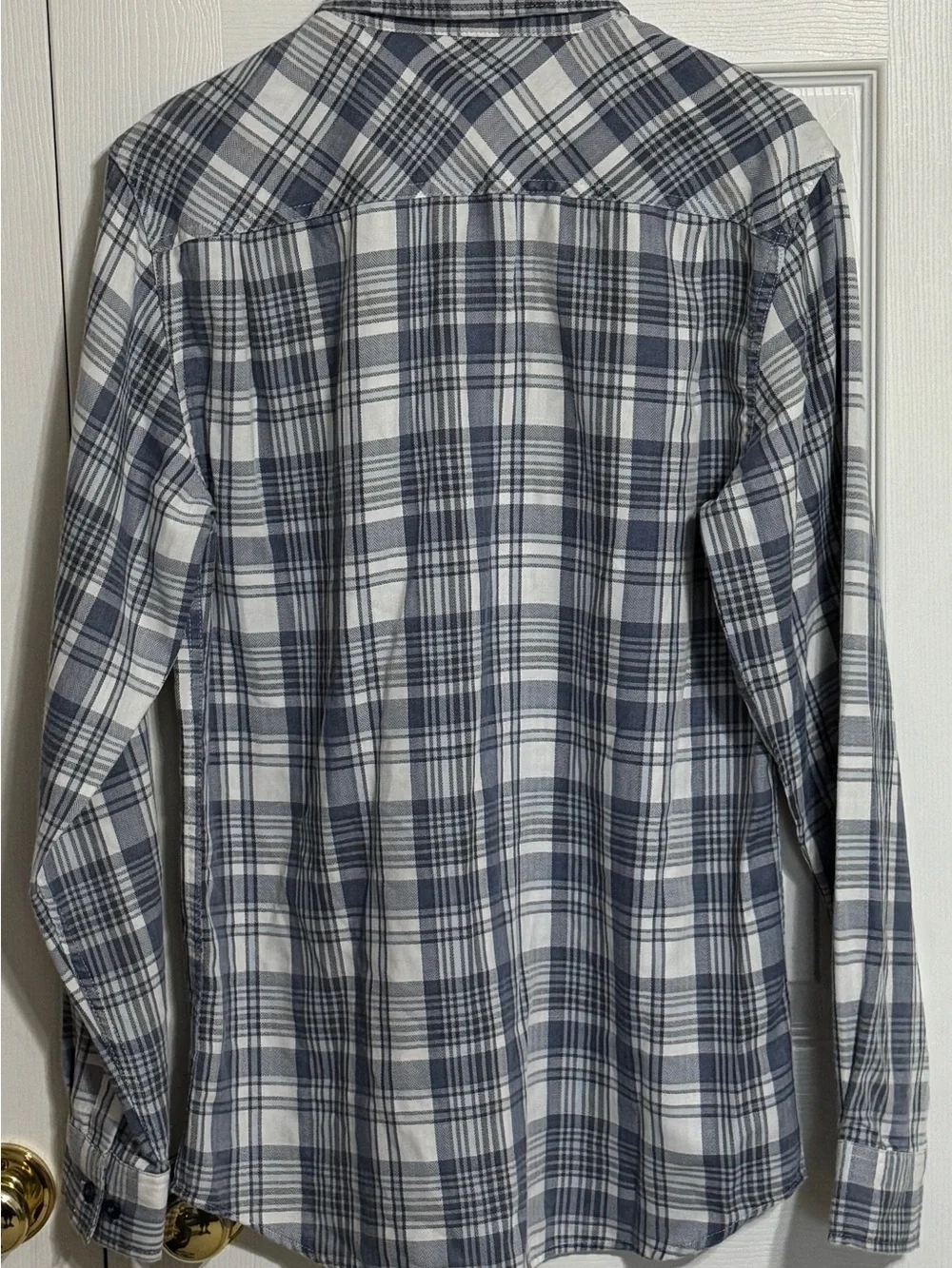 Weatherproof Men's Navy & White Plaid Button-Down Shirt